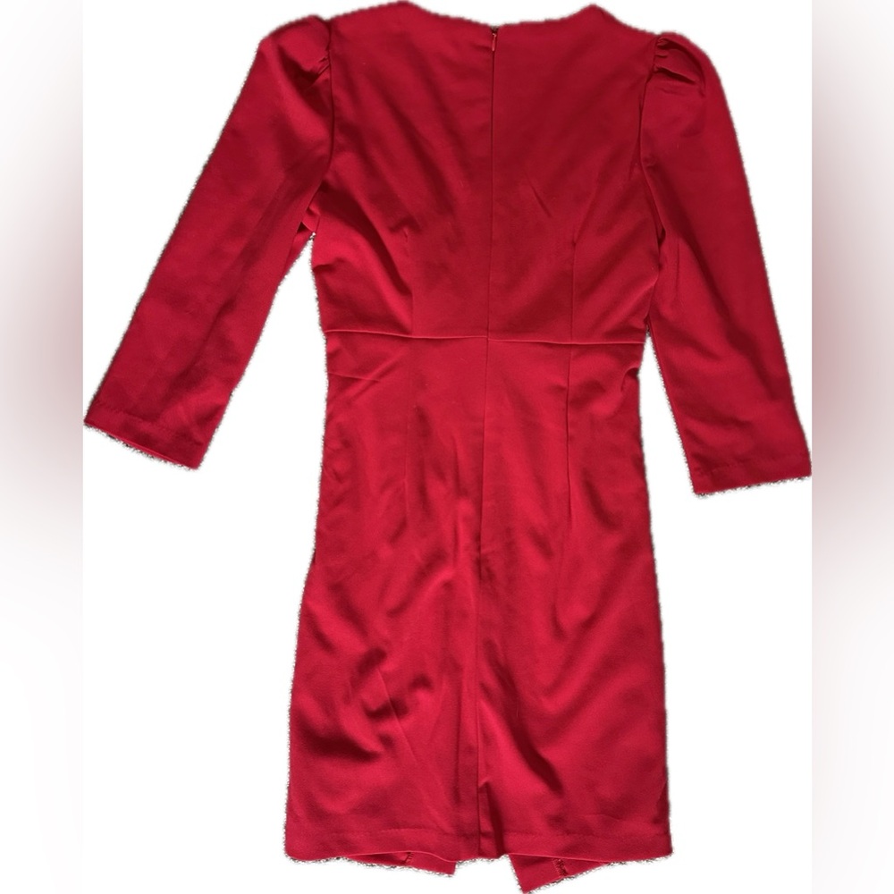 Julia Jordan Puffed Shoulder Twist Front Dress - Picture 6 of 8